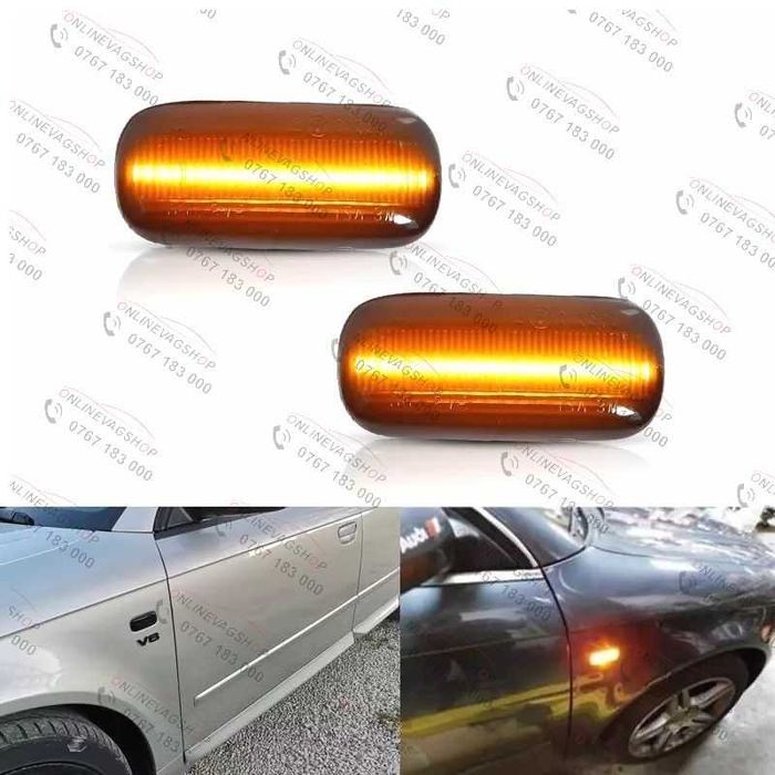 Semnalizare dinamica aripa Audi A38L 8P, A4 B6, A4 B7, A6 C5,A6 C6, A8