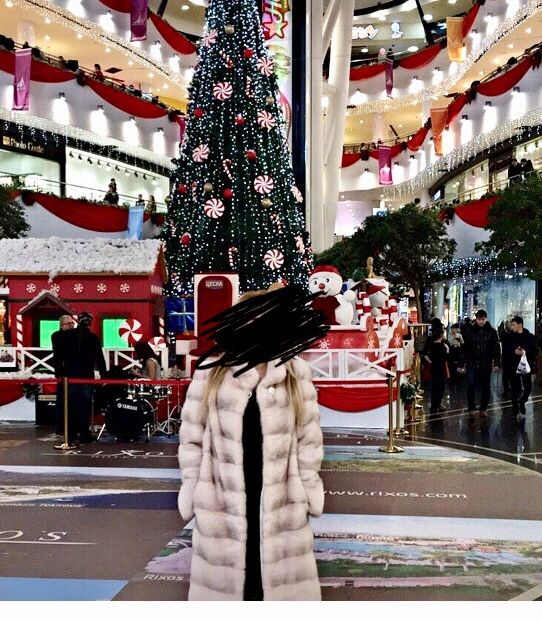 Норковая шуба белая черная