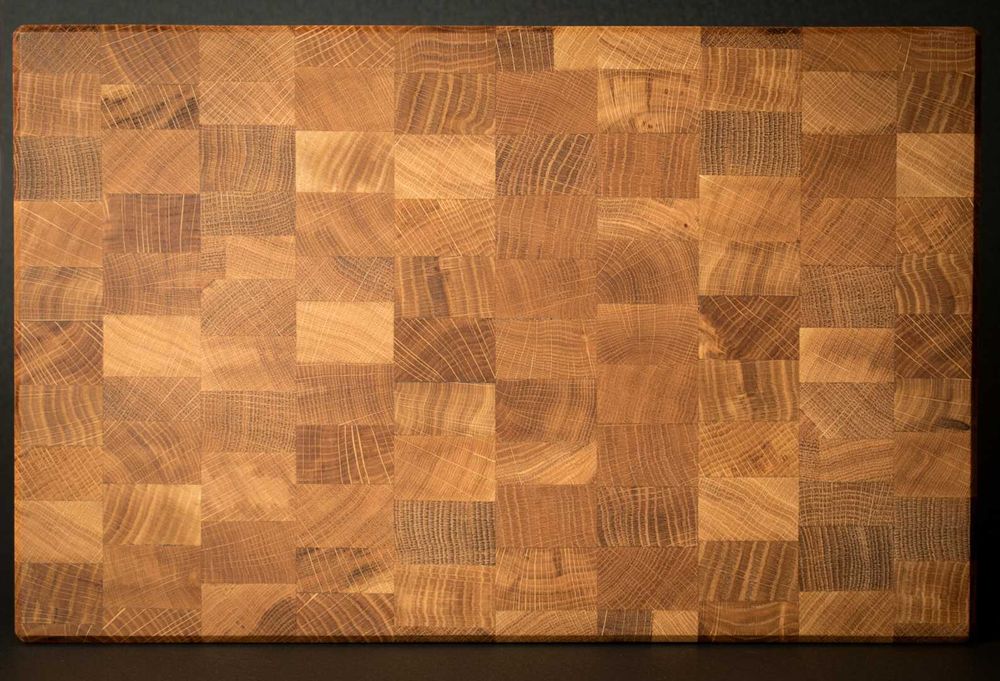 Tocator de lemn cu fibra intoarsa (end grain)