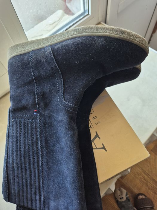 Сапоги нат.замша,40 р,10000тг