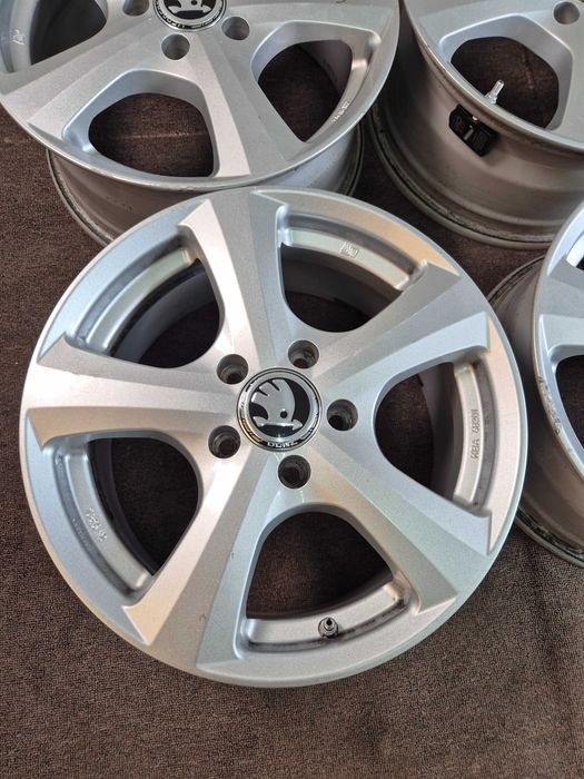 Jante Aliaj 5x112 16'' VW Golf Passat Touran Sharan Caddy T-Roc / Skoda Octavia Superb Karoq 7J ET 48 !
