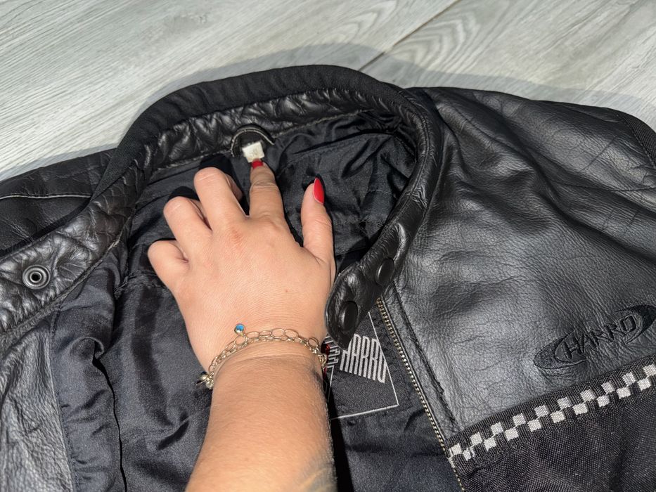 Geaca moto Harro piele și textil
