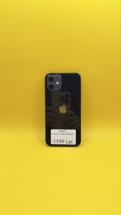 iPhone 12 64 GB Black 100% Baterie