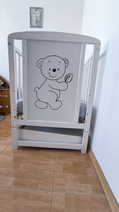 Patuț bebe cu saltea