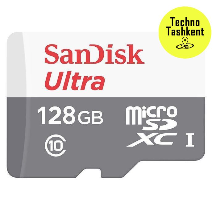 Карта памяти Sandisk Ultra 128 gb micro sdxc новый (Dostavka bor)