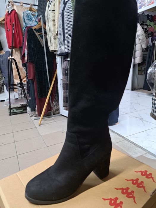 Женские сапожки кожаные