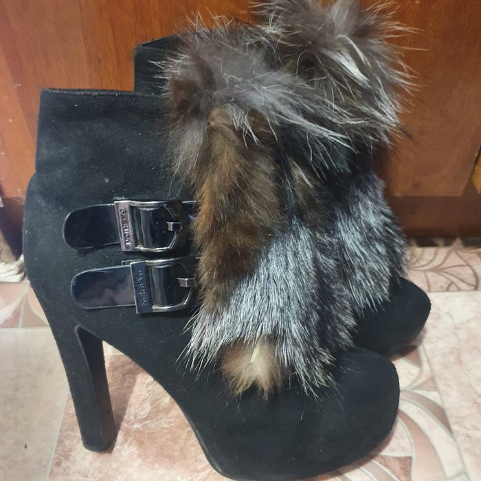 Ботильоны, полусапожки замшевые