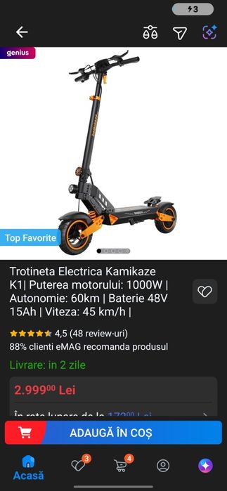 Vând trotinetă electrică