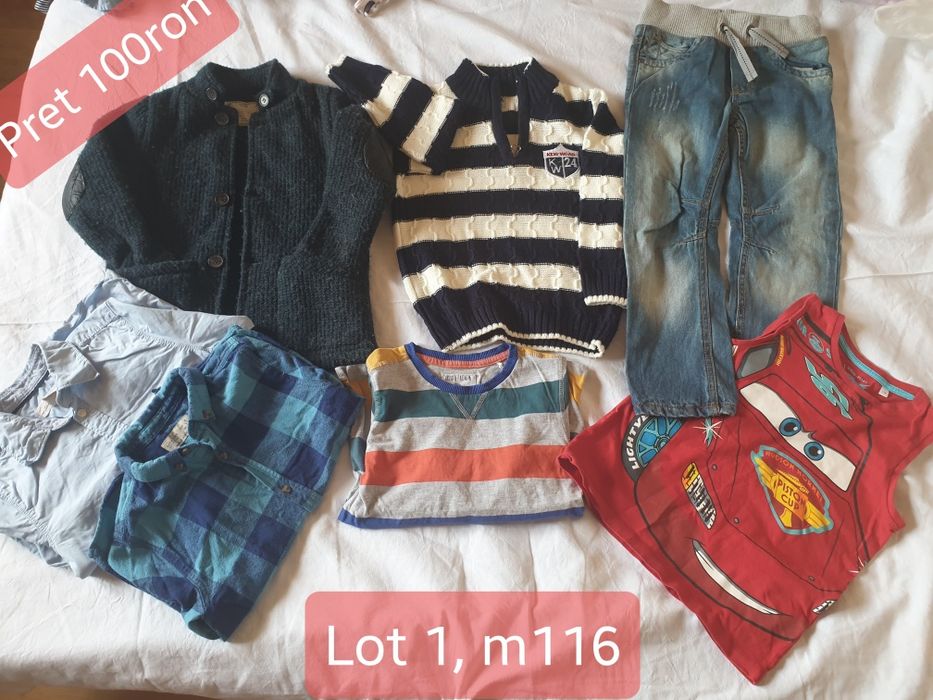 Lot haine ptr baieti marime 116