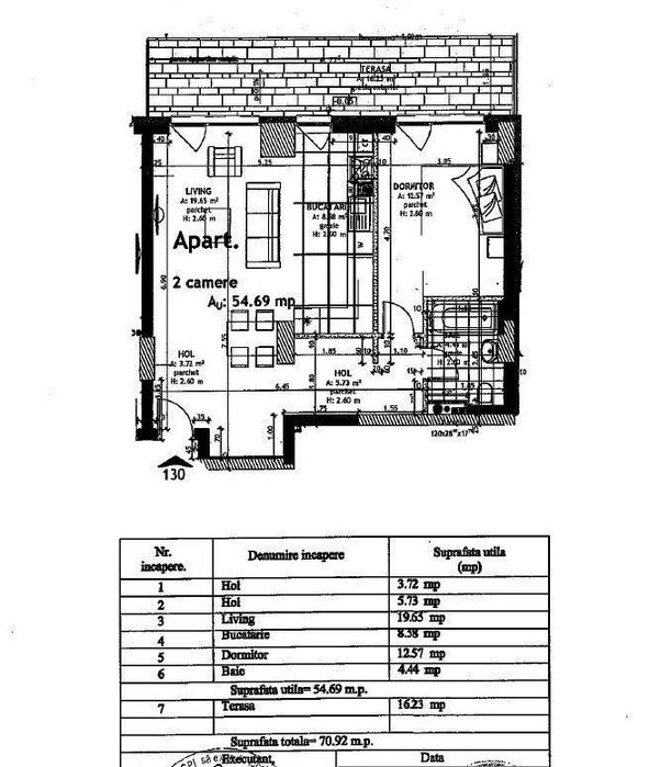 Apartament cu 2 camere, finisat modern, parcare, Gheorgheni