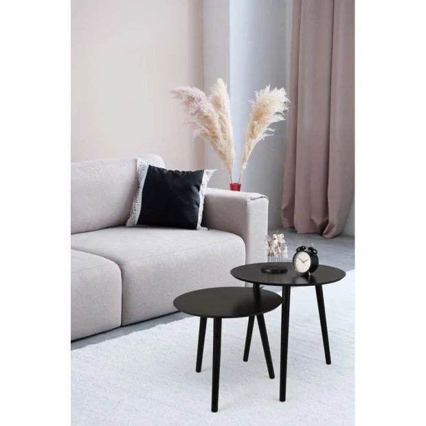 Сет 2 масички в черен цвят