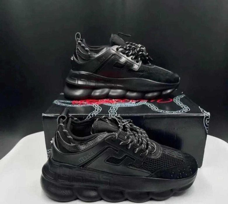 Adidasi Versace Chain Black