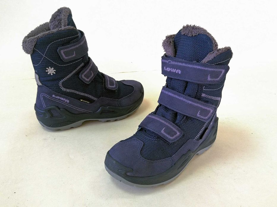 Bocanci copii  29 30 Lowa Goretex  ghete munte Moonboot imblaniti