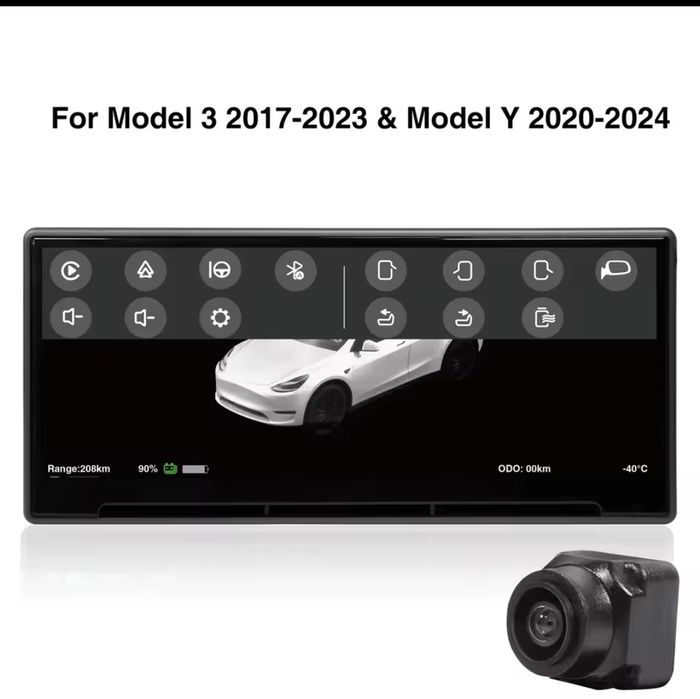 Tesla model 3 / Y dashboard / Екран за Тесла / HEAD UP ДИСПЛЕЙ