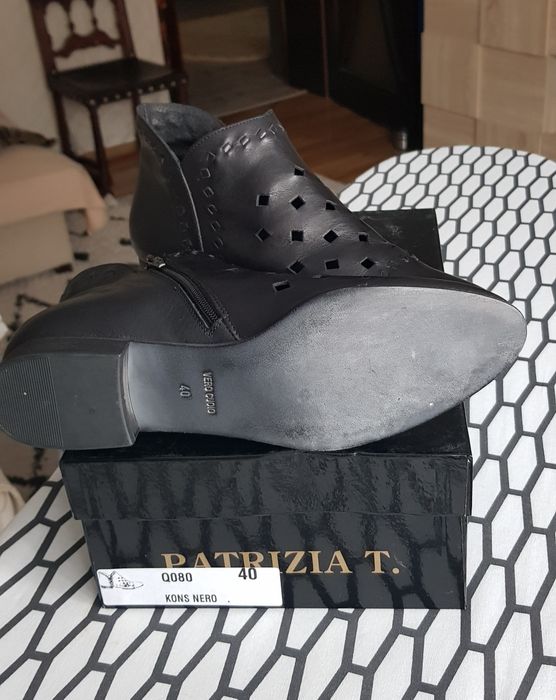 Botine piele naturală, made in Italy