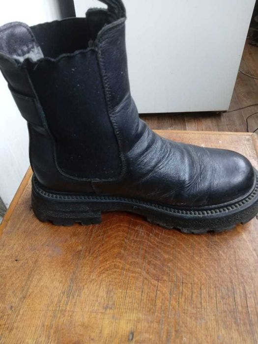 полусапожки зимние черные