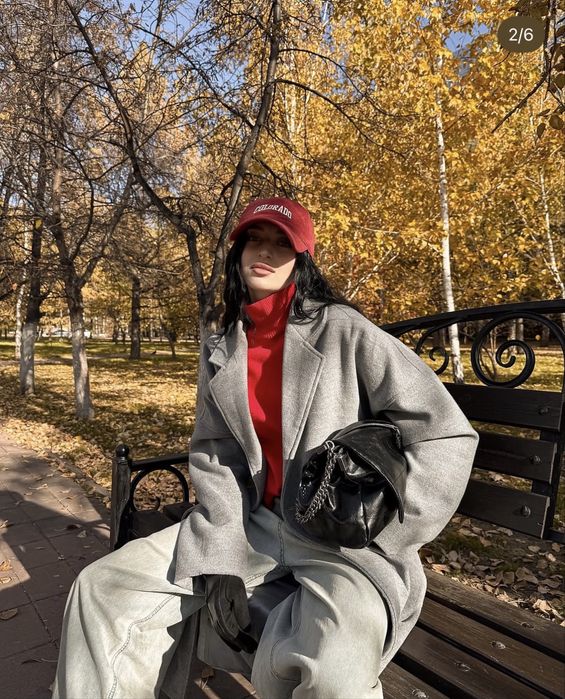 пальто женское оверсайз