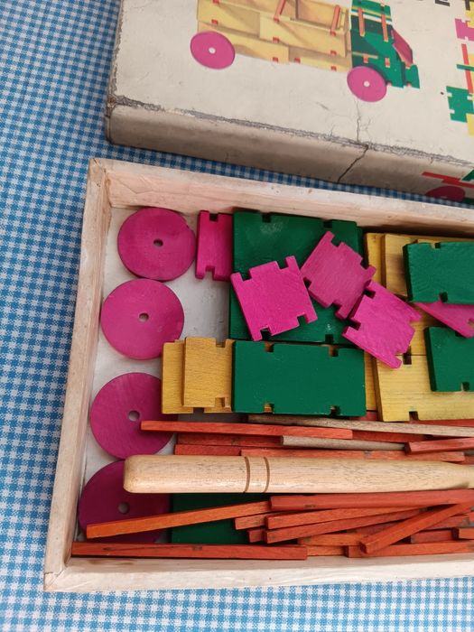 Joc vechi Construction Set, de colectie, perioada comunista RSR,