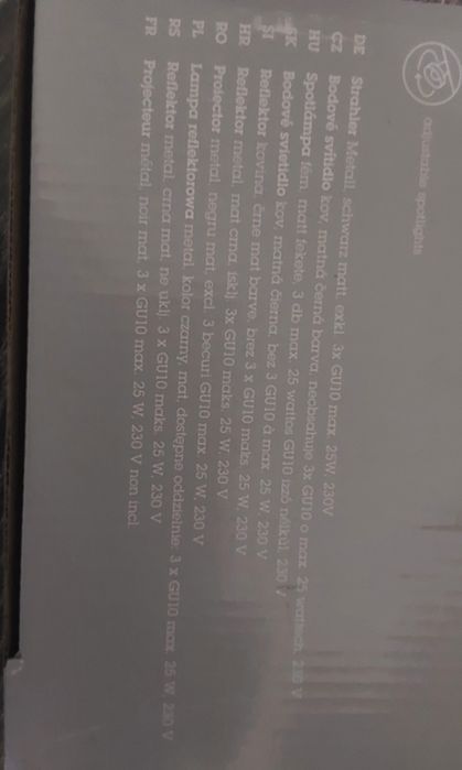 Proiector metal cu 3 becuri