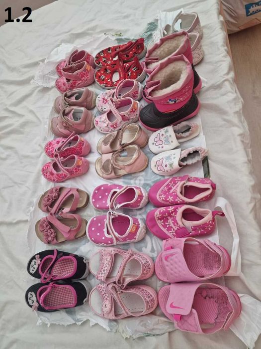 33 бр. Евтини и Запазени Детски обувки за момиче до 25 номер