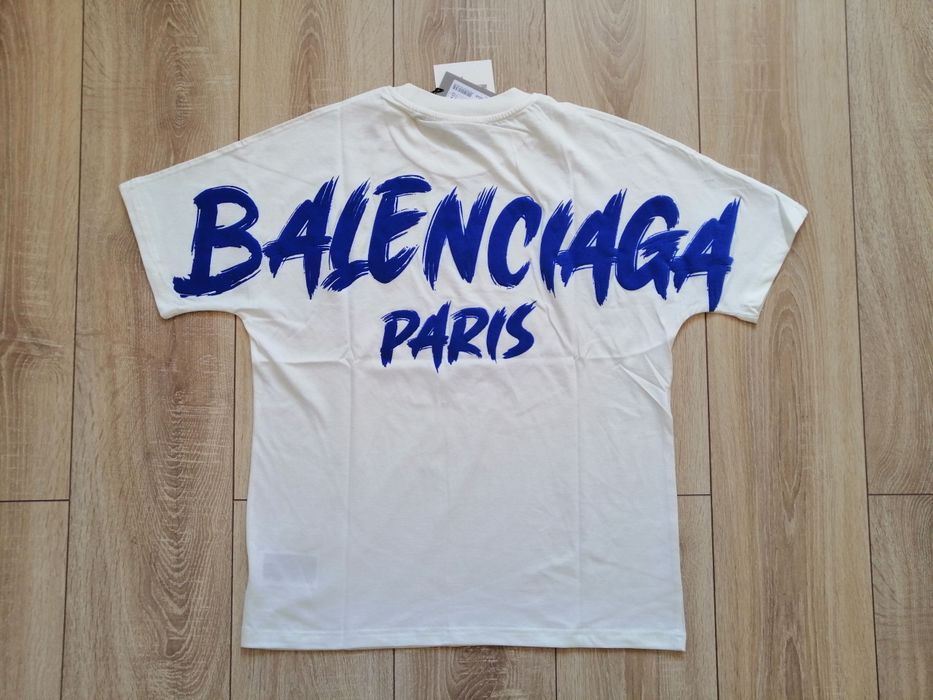 Balenciaga Paris мъжка тениска в бял цвят 2XL