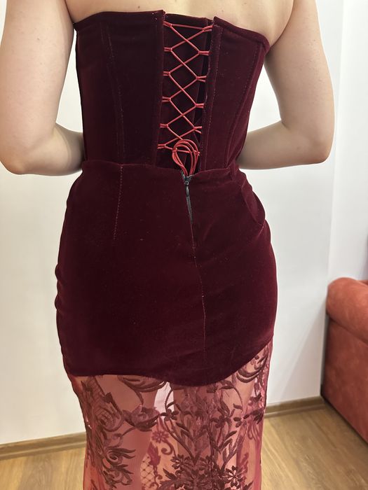 Rochie de seara burgundy