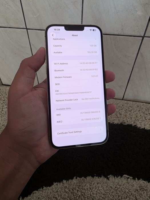 iPhone 13 pro max 100% sănătate baterie