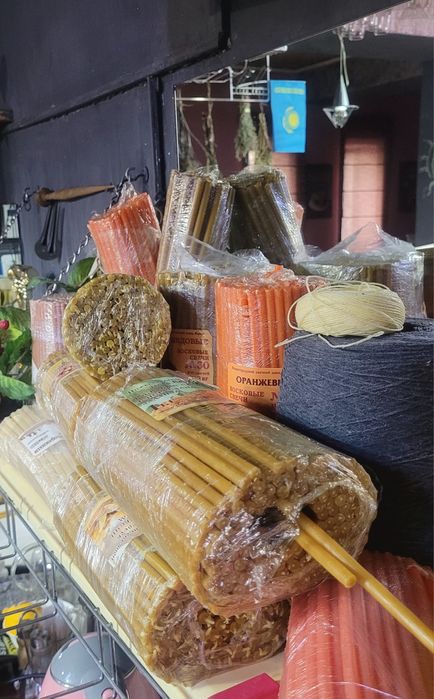 Восковые свечи ,  натуральный воск