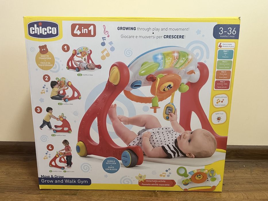 Активна гимнастика и играчка за прохождане 4 в 1 Chicco