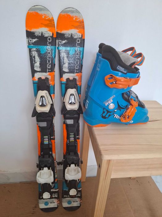 Schiuri copii schi 80 cm cu clapari set ski buyback