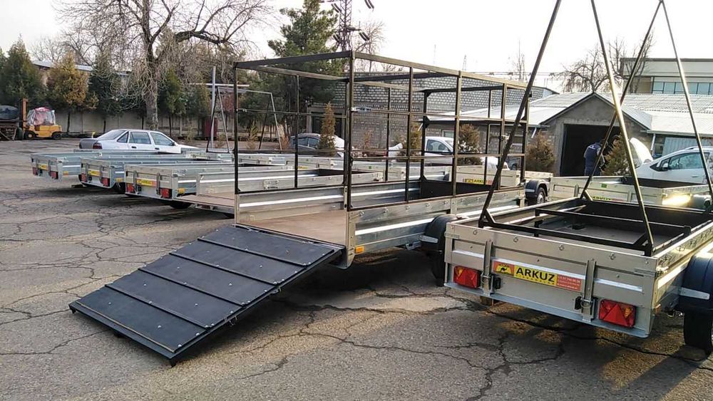 Арава.Кора мол ташиш учун Тиркамалар - Прицепы для перевозки КРС.