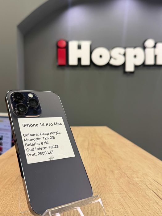iPhone 14 Pro Max Deep Purple Mov 128GB, 87% Baterie #6029
