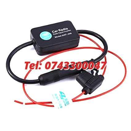 Amplificator Semnal Antena Radio, Auto Fm 12V
