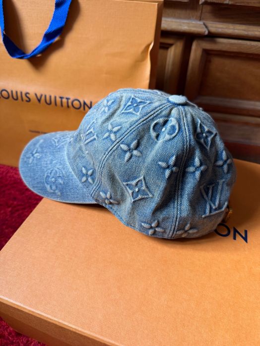Sapca originala Louis Vuitton Monogram Washed Denim