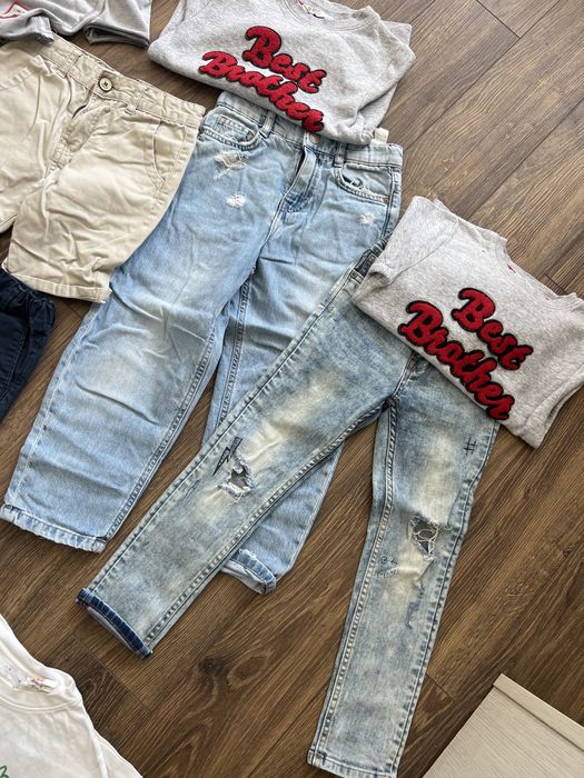 HM Zara Nike тениски, панталонки, дънки  размер 5-6г.