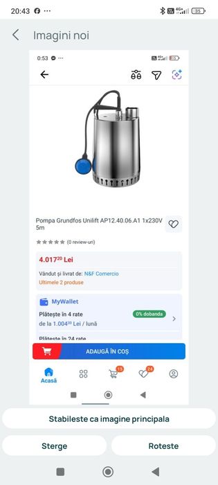 Pompa  Pompa Grundfos din  Inox și Pompa SPERONI Submersibilă din Inox