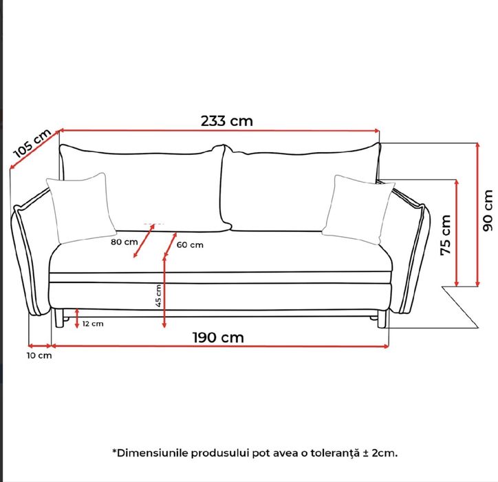 Диван CHENILLE - Cremona 24