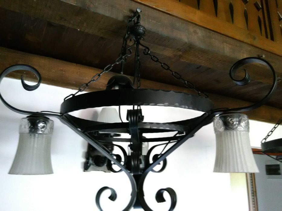 Полилей абажур от ковано желязо- два еднакви