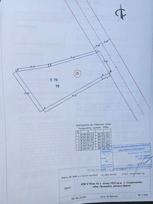 Продавам парцел с.Староселец обл.Варна общ.Провйдия