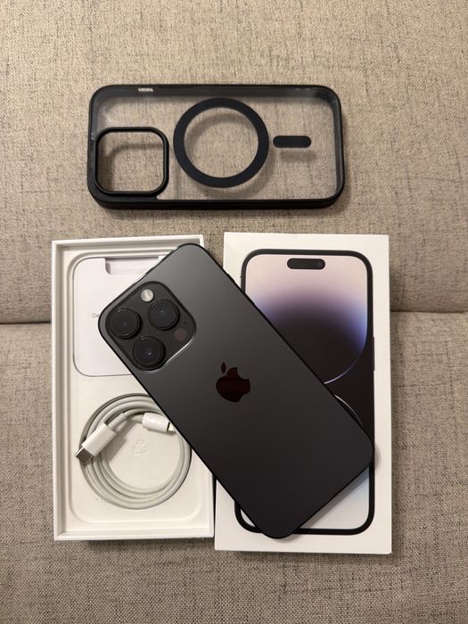 iphone 14 pro black 128gb, impecabil