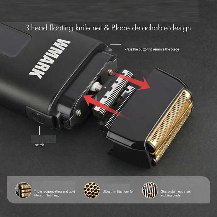 Shaver Aparat de Ras Electric Profesional NG-983 WMark Fara Fir