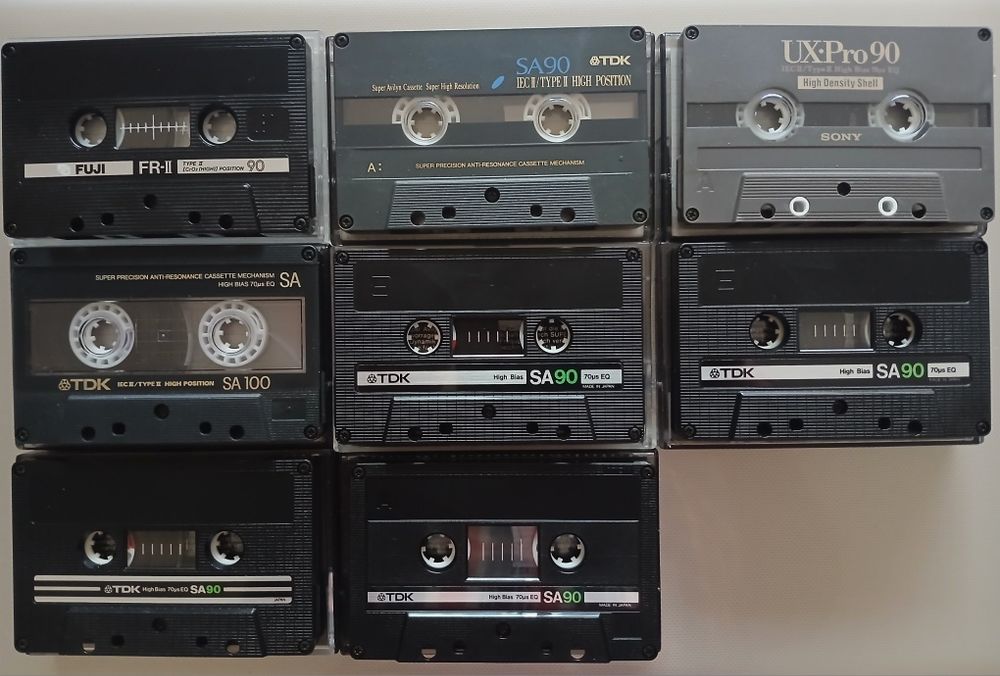 Lot de 8 Casete Audio  Chromdioxid