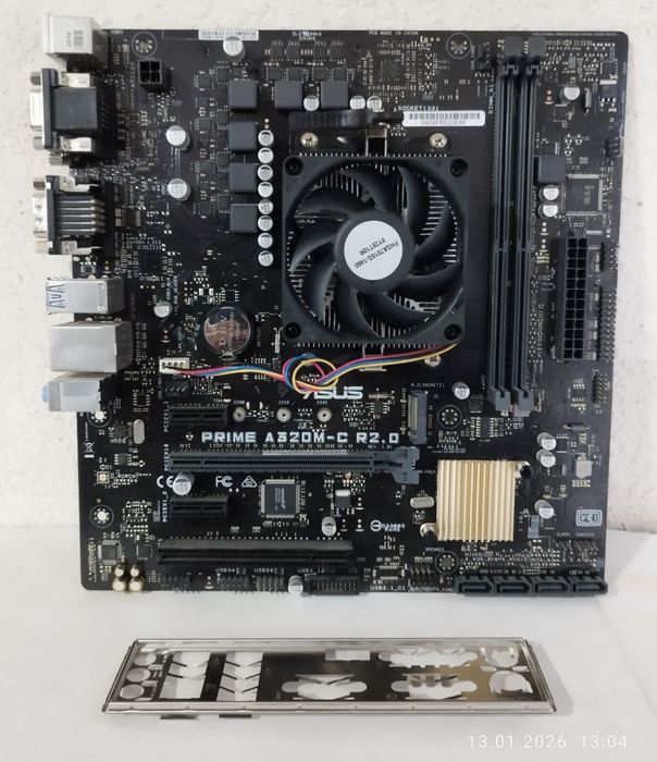 Am4 plata ASUS Prime A320M-C R2.0 4 + Athlon 200GE vega 3 graphics