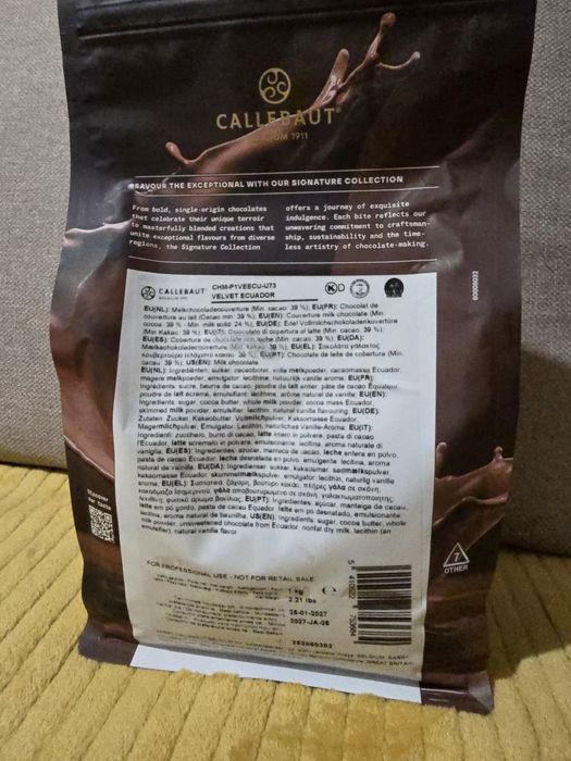 Pachet ciocolată profesională Callebaut + cacao – 5 produse (preț bun)