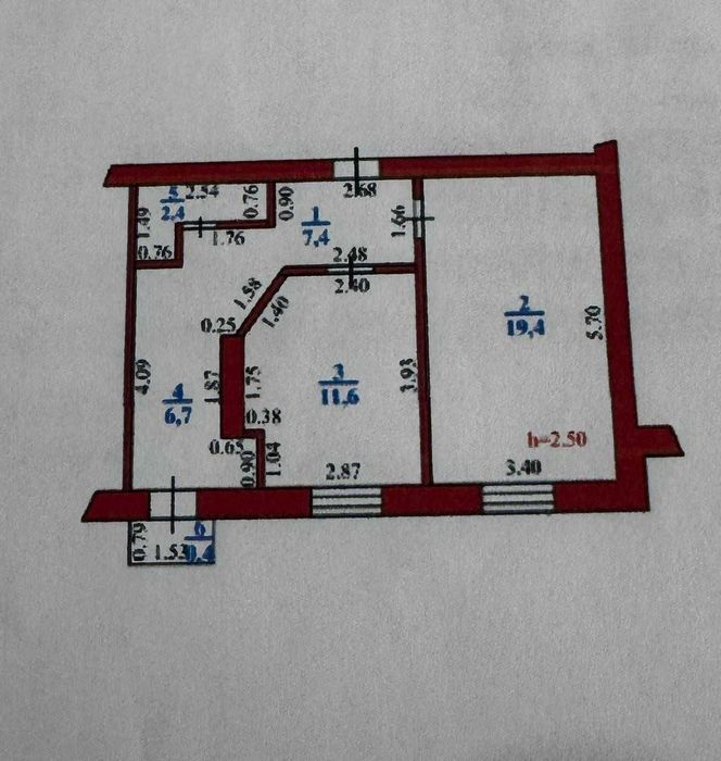 Продажа 2-комнатной квартиры