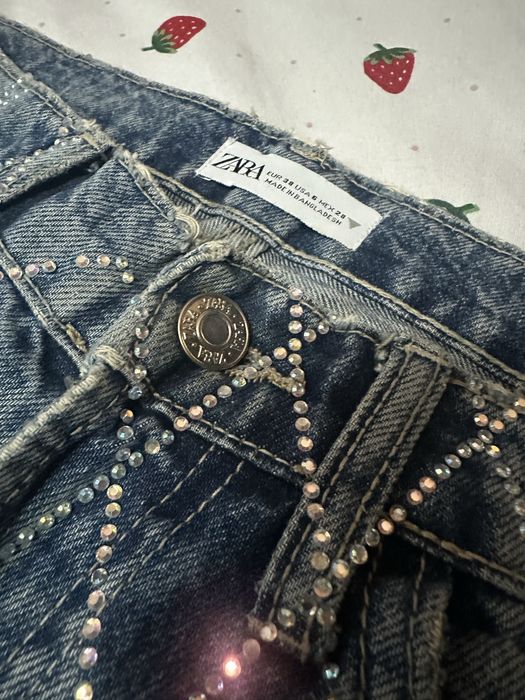 Дънки ZARA с кристали