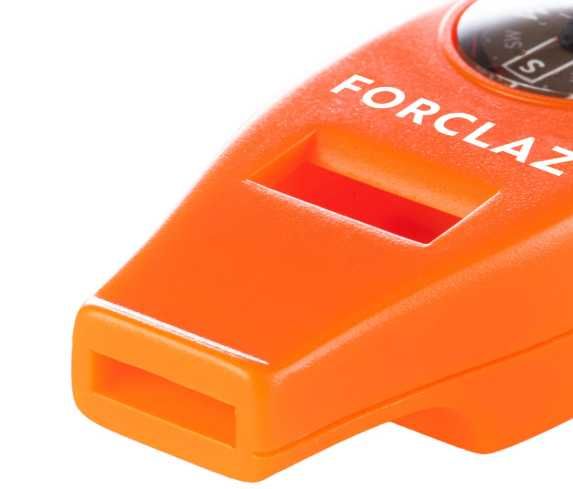 Свирка с компас, термометър и лупа