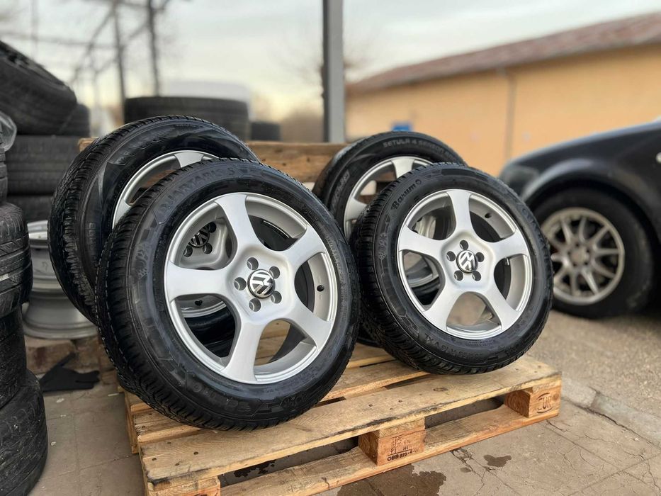 Джанти 16 5х100 със зимни гуми Barum – Golf 4, Bora, Octavia 5x100