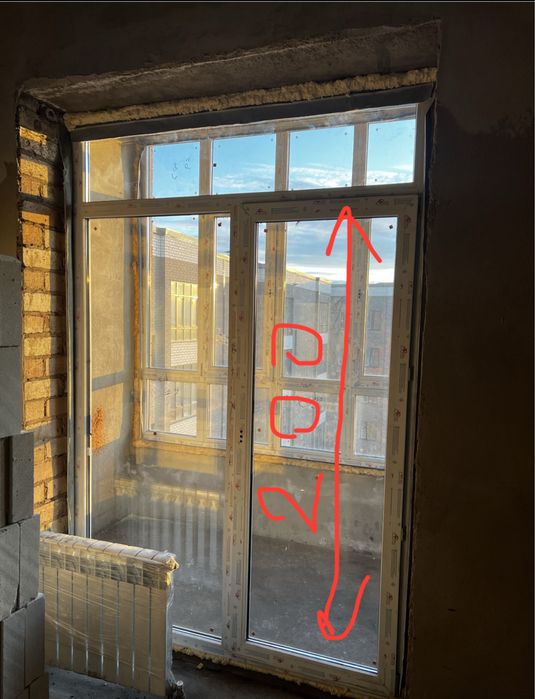 Балконный блок со стеклами