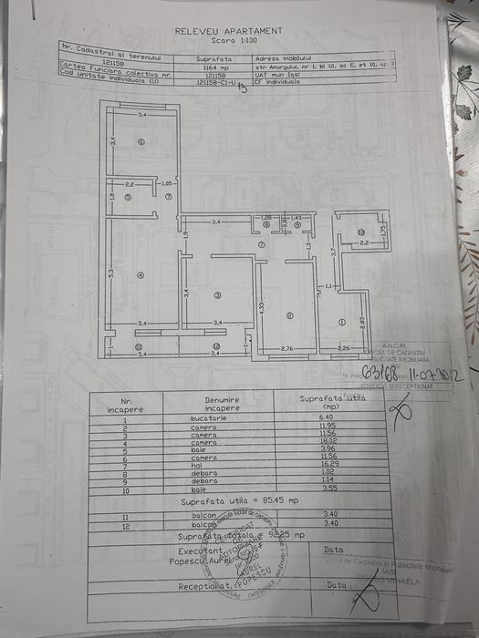 Apartament 4 camere, Dacia (Zimbru), strada Amurgului (langa Lidl), etajul 10
